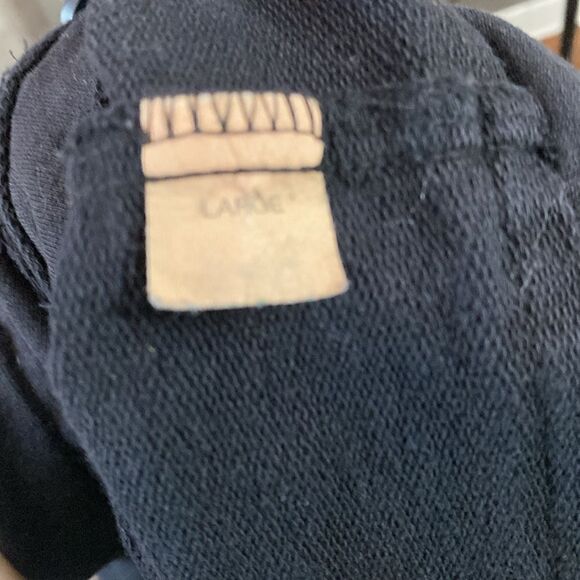 Y2K Shrug Jacket Cropped Soft Knit Sweatshirt Blazer Black - Picture 9 of 10